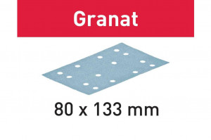 Foaie abraziva Granat 80x133 P100 GR/100, Festool - Img 1