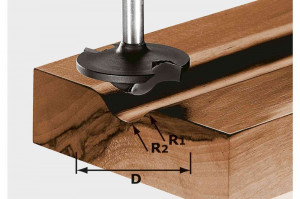 Freza de profil HW S8 D42/13/R6+12, Festool - Img 2