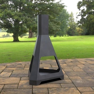 Incalzitor pentru terasa/gradina, Hexagon Fire Pit KRO-1075, Otel, Negru, 1158x725 mm, grosime 3 mm - Img 3
