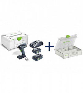MASINA DE GAURIT CU IMPACT TID 18 HPC 4.0 I-PLUS CU 2 ACUMULATORI INCARCATOR ORGANIZER EDITION, Festool - Img 1