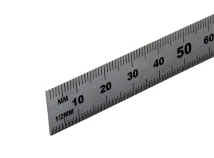 Riglă din oțel 50 cm, Hedue - Img 2
