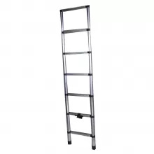 Scara telescopica aluminiu BISONTE STR1020 7 trepte,inaltime maxima 2.0 m - Img 1