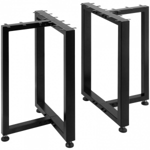 Set 2 picioare pentru mese Vivatechnix T, Otel, Inaltime reglabila 0-30 mm, dimensiune 45.7 x 40.6 cm - Img 1
