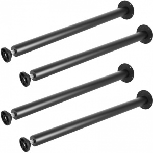 Set 4 picioare de masa Vivatechnix Otel, inaltime 762 mm, capacitate max 544 kg, Negru mat - Img 3