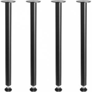 Set 4 picioare pentru mese, Vivatechnix, Inaltime 71 cm, capacitate 544 kg, Otel, Negru - Img 2