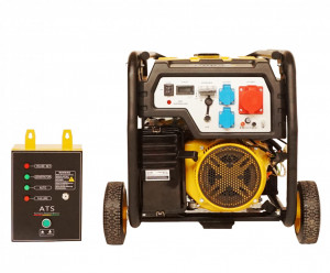 Stager FD 10000E3+ATS generator open-frame 8kW, trifazat, benzina, automatizare - Img 4