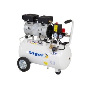 Stager HM24JW-0.55 compresor aer, 24L, 8bar, 110L/min, monofazat, angrenare directa, silentios - Img 2