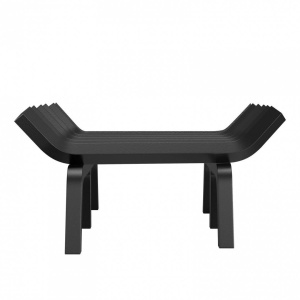 Suport de lemne pentru semineu sau vatra de foc, Vivatechnix 686 x 340 mm, Otel, teava 3/4 inch - Img 2