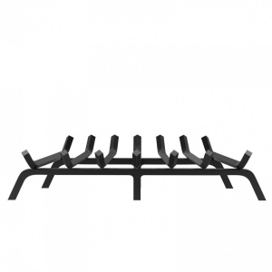 Suport de lemne pentru semineu sau vatra de foc, Vivatechnix 762 x 340 mm, Otel, teava 3/4 inch - Img 3