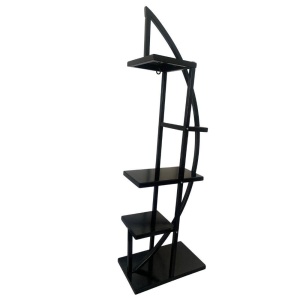 Suport pentru flori Vivatechnix VMD-1071 Arcade, Negru, 50x30x150 cm, 4 polite, demontabil - Img 4