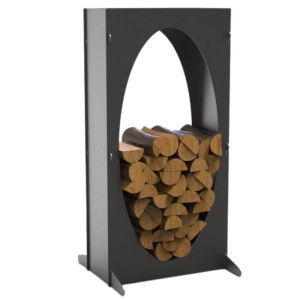 Suport pentru lemne, Krodesign Oval KRO-1155, dimensiune 1100x550x230mm - Img 1