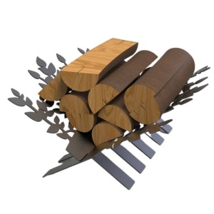 Suport pentru lemne, Vivatechnix KRO-1151, dimensiune 300x440x420 mm - Img 1