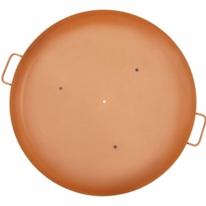 Vatra foc pentru terasa, camping, Vivatechnix Otel Carbon, Diametru 77 cm, Maro, Inaltime 28 cm - Img 2