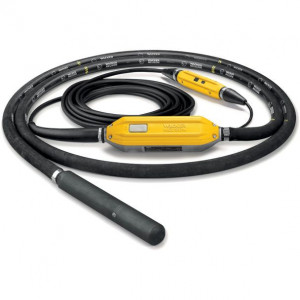 Vibrator de beton cu convertizor integrat Wacker Neuson IRFU45/230/15, cap vibrant 45 mm, arbore flexibil 15 m, frecventa 200 Hz - Img 1