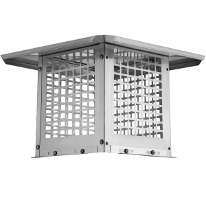 Capac terminal patrat pentru cos de fum, Vivatechnix Inox, 229 x 229 mm - Img 3