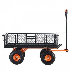 Carucior basculabil, 4 x roti, Capacitate 200 kg, Vivatechnix, Panouri detasabile, 1770x495x500 mm - Img 3
