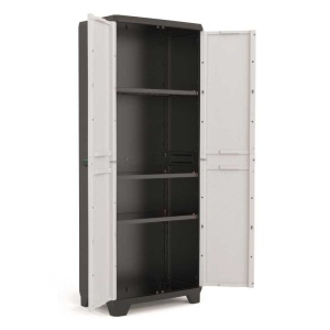 Dulap 3 Polite Gri Keter High Linear 68x39x173cm - Img 1