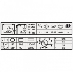 Fierastraie circulare manual DT 350S - Img 2