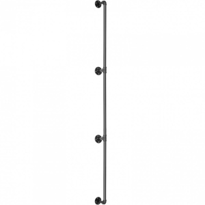 Mana curenta din otel, Vivatechnix Negru Mat, lungime 2.7 m, diametru teava 32 mm - Img 2