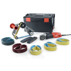Masina de slefuit cu banda Flex BRE 14-3 125 Set, 1400 W, 1000-3500 rpm - Img 2