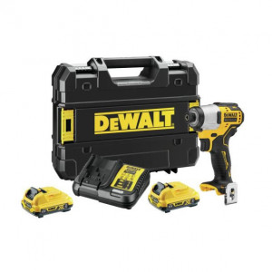 Masina insurubat cu impact sub compacta DeWalt DCF801D2, 1/4", Li-Ion 12V, 2 x 2Ah - Img 1