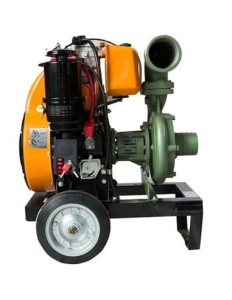 Motopompa de presiune industriala Antor 4LD820 LY3 ES 4" pompa 640LY3 motor 17 CP diesel debit 60 mc/h refulare 75 m absorbtie 8 m - Img 2