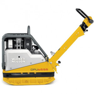 Placa compactoare reversibila Wacker Neuson DPU6555Hech, diesel, greutate 497 kg, forta de impact 65 kN, pornire electrica, sistem Compatec, contor ore de functionare - Img 2
