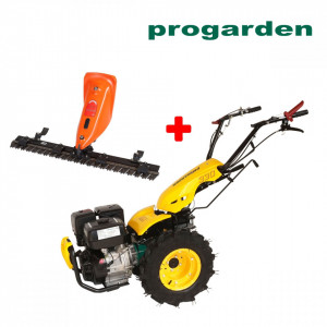 ProGARDEN Pachet Campo U14 motocultor multifunctional, 14CP, benzina, 3+2 viteze, bara cosire 1200mm [BT330/G190] - Img 1