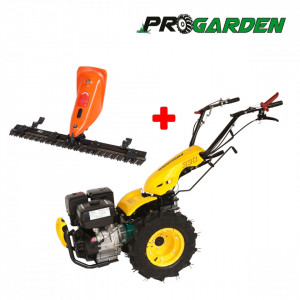 ProGARDEN Pachet Campo U14 motocultor multifunctional, 14CP, benzina, 3+2 viteze, bara cosire 1200mm [BT330/G190] - Img 2