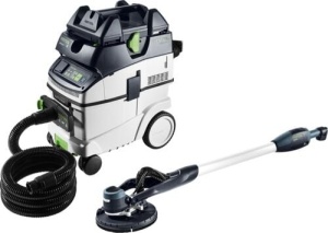 Set de şlefuitor cu gât lung şi aspirator PLANEX LHS-E 225/CTM 36-Set, Festool - Img 1