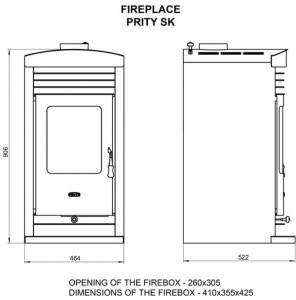 Soba de incalzire STANDARD PRITY SK, 10 kW - Img 5