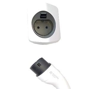 Suport de perete pentru conector de incarcare vehicule electrice tip 2 -EV Plug Holder type 2 - Img 1