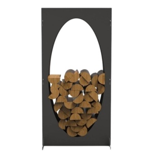 Suport pentru lemne, Krodesign Oval KRO-1155, dimensiune 1100x550x230mm - Img 2