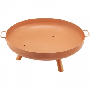 Vatra foc pentru terasa, camping, Vivatechnix Otel Carbon, Diametru 77 cm, Maro, Inaltime 28 cm - Img 3