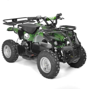ATV pentru copii HECHT 56100 ARMY, putere 1000 W, baterie 36 V / 12 Ah, viteza max. 25 km/h, lumini LED, autonomie 18 km - Img 1