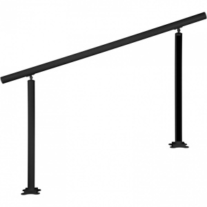 Balustrada aluminiu, max 5 trepte Vivatechnix Negru Mat, Inaltime 91 cm, lungime 152.8 cm, pozitii reglabile - Img 2