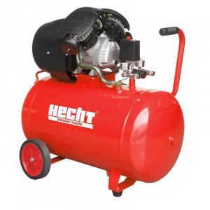 Compresor de aer Hecht 2355 pe ulei doua pistoane putere 2200 w 8 bar rezervor 100 l - Img 3
