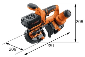 Fierăstrău cu bandă cu acumulator pentru adâncimi de tăiere de până la 63,5 mm, ABAS 18-63 AS - Fierastrau banda 18V, Fein - Img 2
