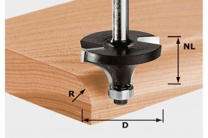 Freza de rotunjit HW S8 D16,7/R2 KL, Festool - Img 2