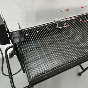 Gratar metalic pentru gradina, Vivatechnix Rotisor VMD-1091, picioare detasabile, 80x40x12.5/94 cm - Img 2