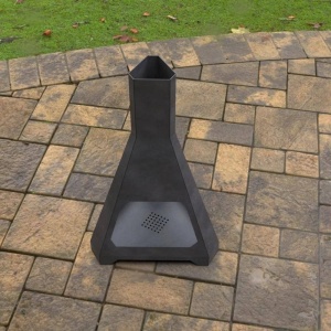 Incalzitor pentru terasa/gradina, Hexagon Fire Pit KRO-1075, Otel, Negru, 1158x725 mm, grosime 3 mm - Img 4
