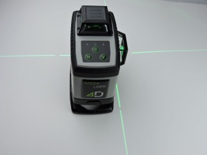 Nivela laser cu linii Green Liner 4D, Diatech, verde, raza de masurare: 0 - 20 m, cu acumulator si incarcator, in valiza - Img 4
