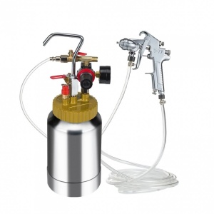 Pistol de vopsit cu rezervor sub presiune, Capacitate 2 l, 3.1 Bar, Duza 1.8 mm, Manometru - Img 1