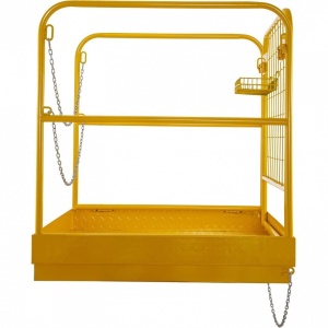 Platforma de siguranta pentru stivuitor, Vivatechnix max 499 kg, Pliabila, Otel - Img 4