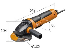 Polizor unghiular compact Ø 125 mm CG 15-125 BLP INOX, Fein - Img 2