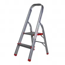 Scara aluminiu BISONTE STR0102 2 trepte, inaltime maxima 92 cm pentru interior - Img 1