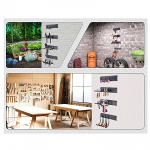 Set 4 organizatoare unelte, Otel, carlige incluse, max 270 kg, 1628 x 260 x 270 mm - Img 2