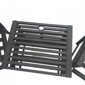 Set masa si 2 scaune pentru gradina Vivatechnix VMD-1046, metalice, 152x50x83cm - Img 3