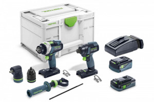 Set maşină de înşurubat şi gaurit TID 18 5,0/4,0-Set TPC 18/4, Festool - Img 7