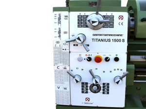 Strung universal Titanius 1500 Dro de Damatomacchine, Strung profesional, distanta dintre centre 1500 mm, diametru maxim de lucru pe batiu 410 mm, sistem de racire, motor trifazat 3.3/2.2 KW - Img 2